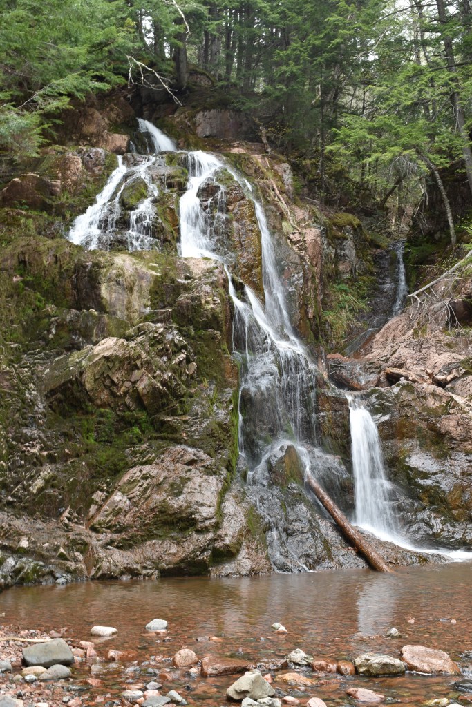 Wentworth Falls is a 55 foot / 18 meter tall waterfall in Nova Scotia. 