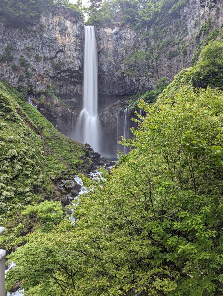 This is Kegon Falls in Tochigi Prefecture, Japan. This falls is 318 feet / 97 meters tall and is spectacular!