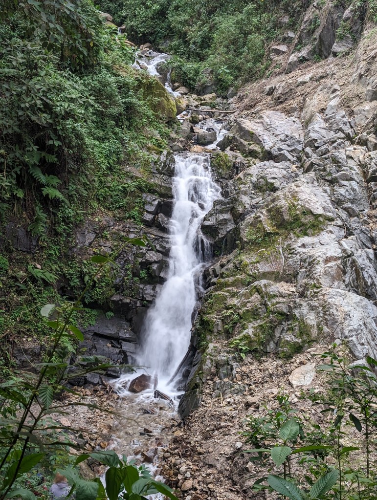 Cascadas Alcamayo is a 100 foot / 30 meter tall waterfall in Aguas Calientes, Peru.