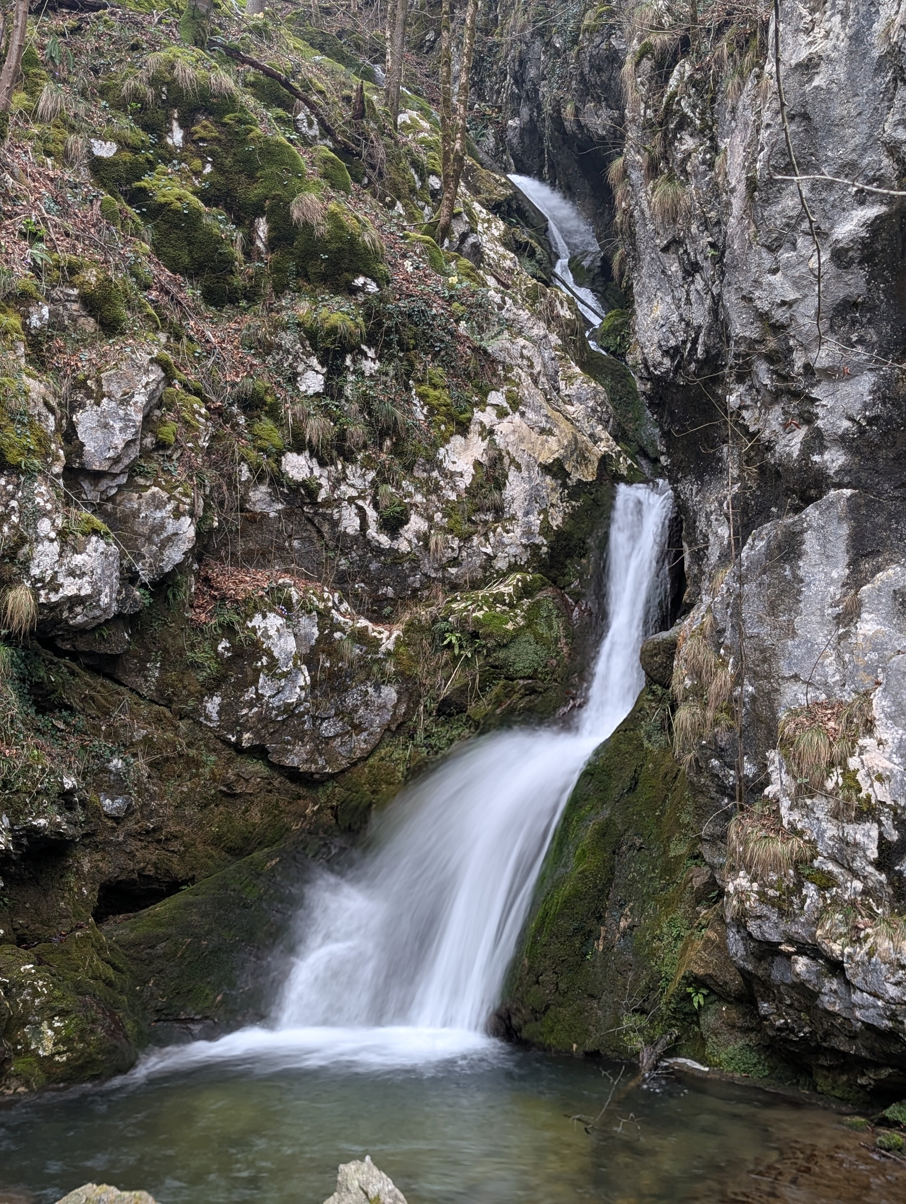 Slap Tilnik (Tilnik Falls) is a 30 foot / 10 meter tall waterfall in Slovenia.